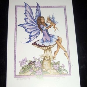 Adoration Faerie Fantasy Card by Amy Brown - Image 3