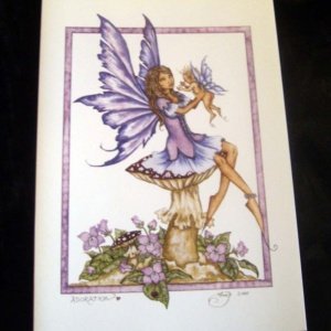 Adoration Fairy card by Amy Brown