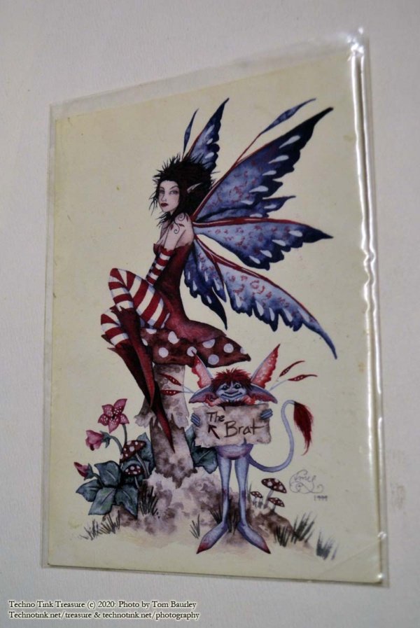 The Brat Faerie Fantasy Art Card by Amy Brown