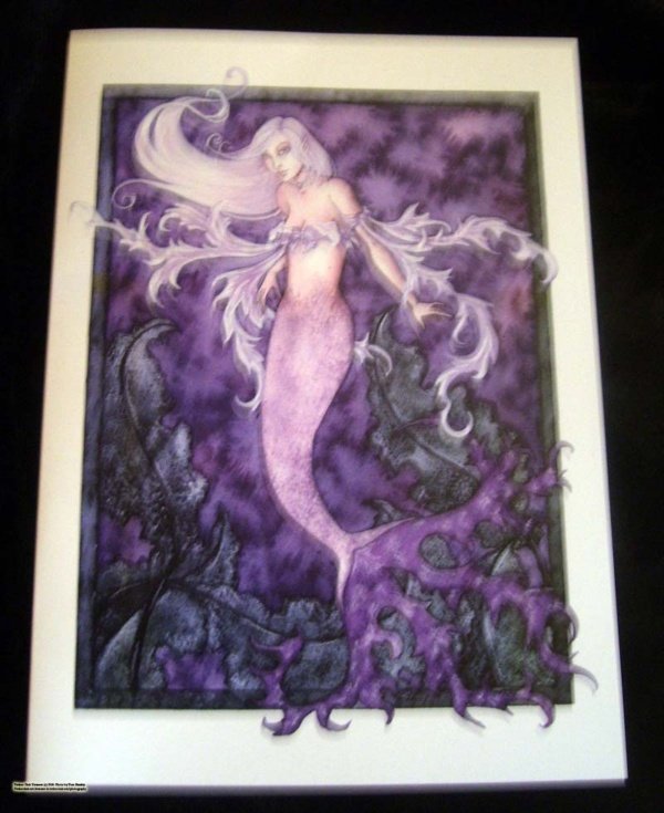 pearl mermaid card by amy brown