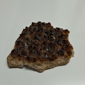Medium Dark Orange Citrine Quartz Cluster 3" x 3" x .75" - Image 3
