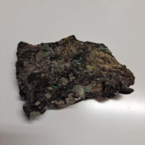 Possible Phosphophyllite Crystal specimen with perhaps Chrysocolla, Aurichalcite, and-or Libethenite - Image 2
