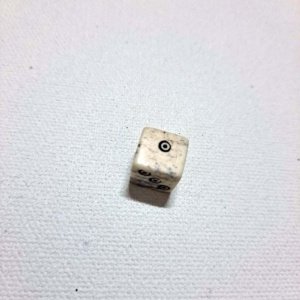 Circle with Dot Viking Hand-made bone dice  10 mm - each - Image 6