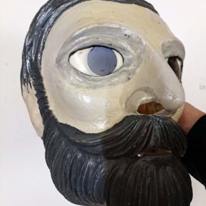 Greek Theater Tragedy Mask, Used - Image 7