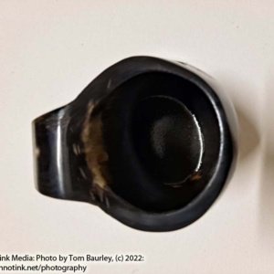 Medium black Viking Drinking Horn Mug - Image 8