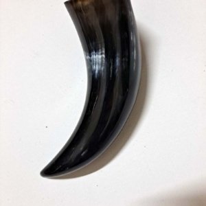Small Black Drinking Horn 100 ml 8x3x2" - Image 3