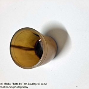 Small Amber Tan Mead Drinking Cup 3x2.5x2.5 - Image 2