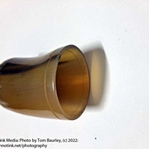 Small Amber Tan Mead Drinking Cup 3x2.5x2.5 - Image 6