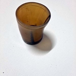 Small Amber Tan Mead Drinking Cup 3x2.5x2.5 - Image 7