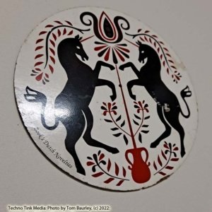Used Small Dutch Hex Sign: Unicorns - Image 3