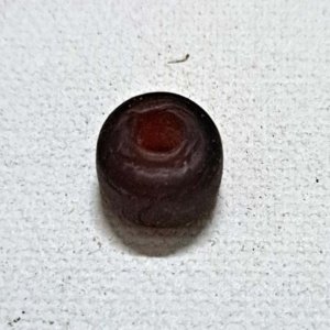 Viking Grave Glass Bead - Replica, Dark Blood Red Pill - Image 2