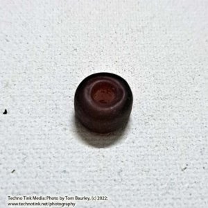 Viking Grave Glass Bead - Replica, Dark Blood Red Pill - Image 5