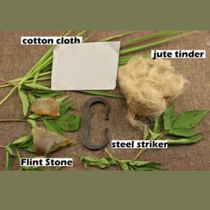 Pskook Fire Starter Flint Rock and Steel Striker Kit - Image 13