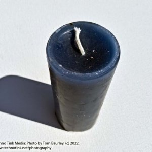 Medium Light Blue Lavender scented Candle - Image 3