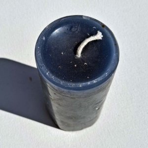 Medium Light Blue Lavender scented Candle - Image 4