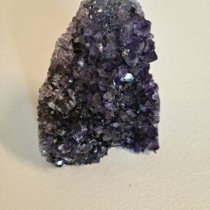 Medium Cut 4.25"x 3" Amethyst Crystal with Smooth cut sides - Image 3