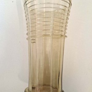 Tall hand-blown Birka Viking Grave replica Glass Cylinder Cup - Image 4
