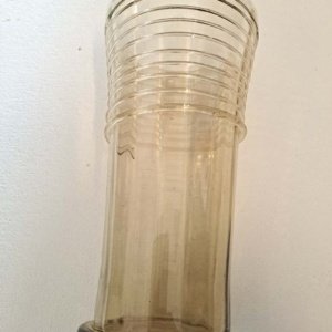 Tall hand-blown Birka Viking Grave replica Glass Cylinder Cup - Image 5