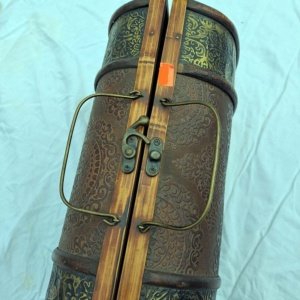 Large wooden ornate Burning Man styled Box Purse - Image 5