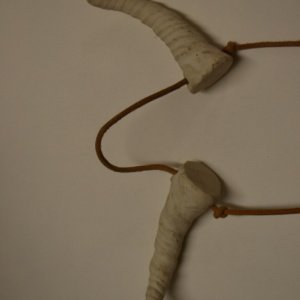 Unpainted Large sized twisted costume horns - Image 3