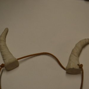 Unpainted Large sized twisted costume horns - Image 6