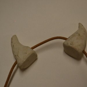 Unpainted Small Stub Costume Horns - Image 3