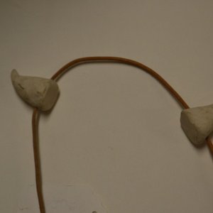 Unpainted Small Stub Costume Horns - Image 5