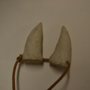 Unpainted Small Stub Costume Horns - Image 10