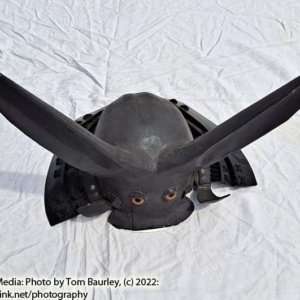Used Hand-made Japanese Kabuto Rabbit Ear Samurai Creature Helmet/Costume - Image 2