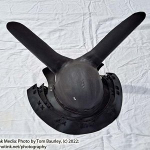 Used Hand-made Japanese Kabuto Rabbit Ear Samurai Creature Helmet/Costume - Image 4