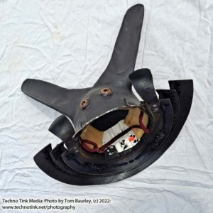 Used Hand-made Japanese Kabuto Rabbit Ear Samurai Creature Helmet/Costume - Image 5