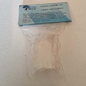 Small white votive candle - Image 2