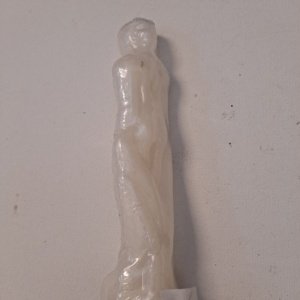 Spell Candle, male Figurine  - White 7.5x2x2 - Image 6