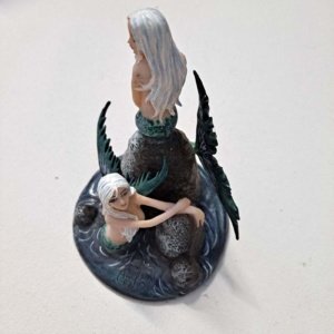 Mermaid Duo on Rocks Figurine - Image 4