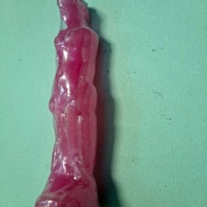 Spell Candle - Male Figurine, Pink 8x2x2 - Image 3
