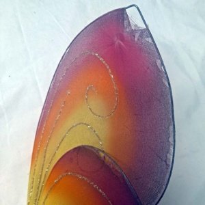 Pink-Orange-Yellow Flower Fairy Wings 20"x15"x6" - Image 5