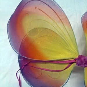 Pink-Orange-Yellow Flower Fairy Wings 20"x15"x6" - Image 10