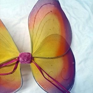 Pink-Orange-Yellow Flower Fairy Wings 20"x15"x6" - Image 11