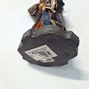 Small Standing Wizard with Staff on platform Figurine - Image 7