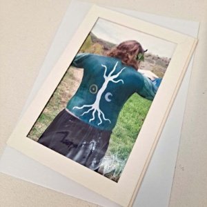 Photo card of Tree of Life Body Painting by Thomas Baurley on Leaf McGowan back - Image 6
