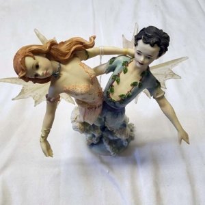 Faerie Glen Devonise Dancing Sea Fairy Couple Figurine - Image 4