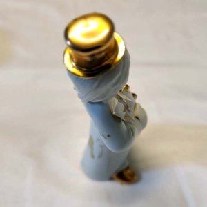 Vintage Capodimote Limoges Mime Clown Figurine, Glazed Ceramic/Porcelain Swarovski Crystal 24k gold - Image 7
