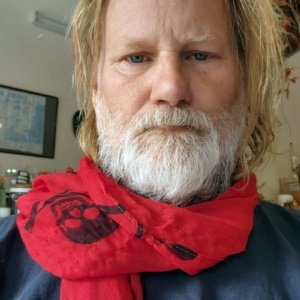 White Jolly Roger Skull Crossbones on Red Scarf - Image 5