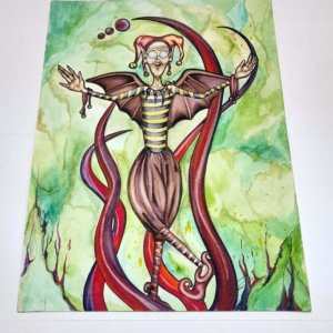Master of Serendipity Jester Painting - Image 2