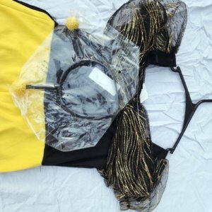 Girls' Bee Fairy Costume size medium 8-10 (no tags, stained) - Image 10