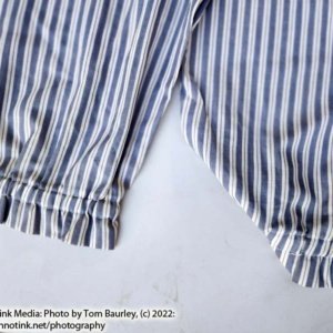 Blue and white verticle striped child bloomers - Pirate style one size - Image 8