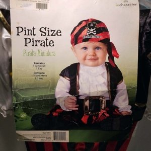 Pint Size Pirate Outfit/Onesie for Infant 12-18 months - Image 3
