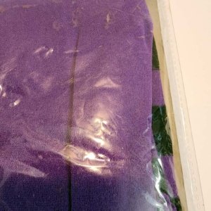 Purple and Black Children's Striped Tights - Image 5