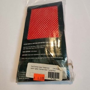 Red Adult Fishnet Pantyhose - Image 4