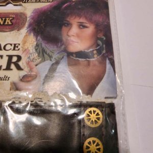 Steampunk Faux Leather and Lace Choker for adults - Image 4